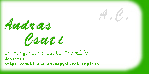 andras csuti business card